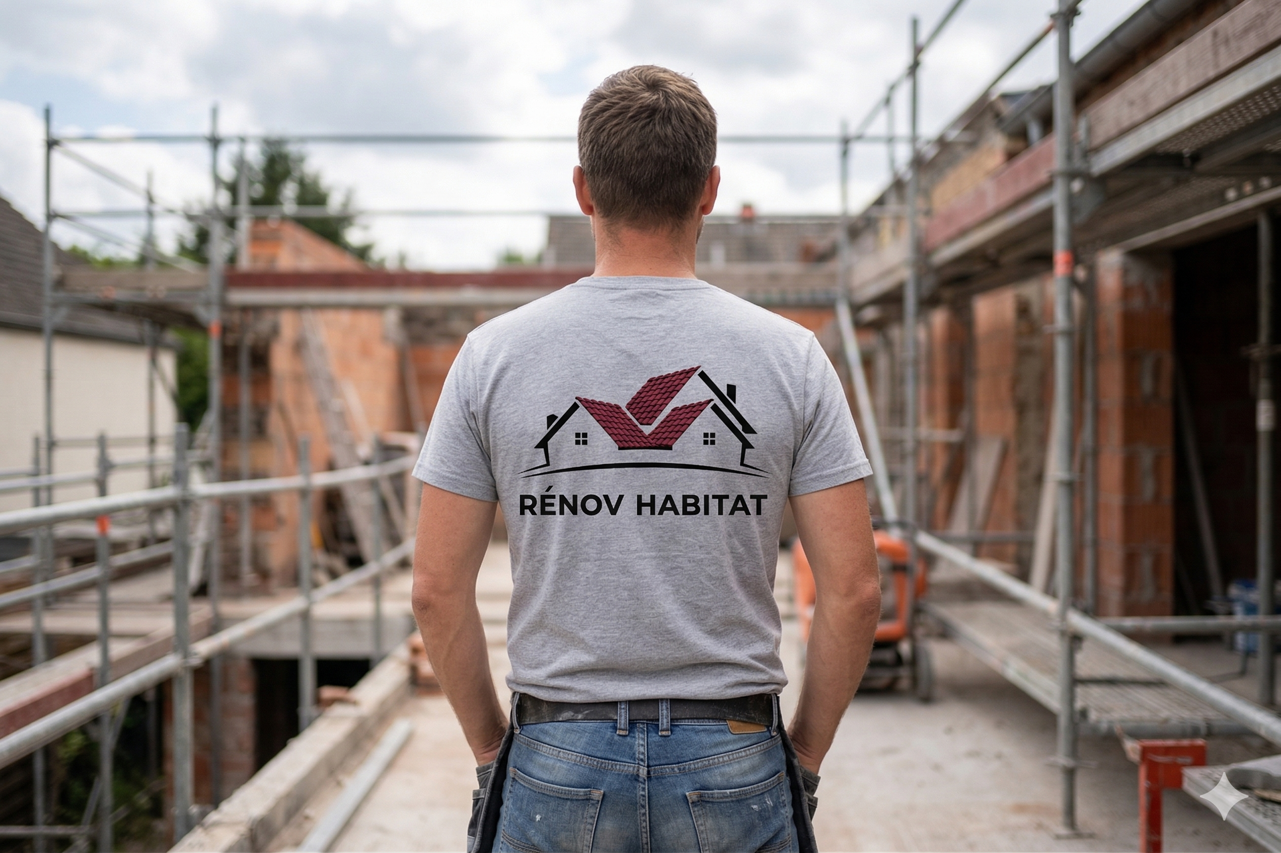 Artisan Rénov'Habitat sur chantier